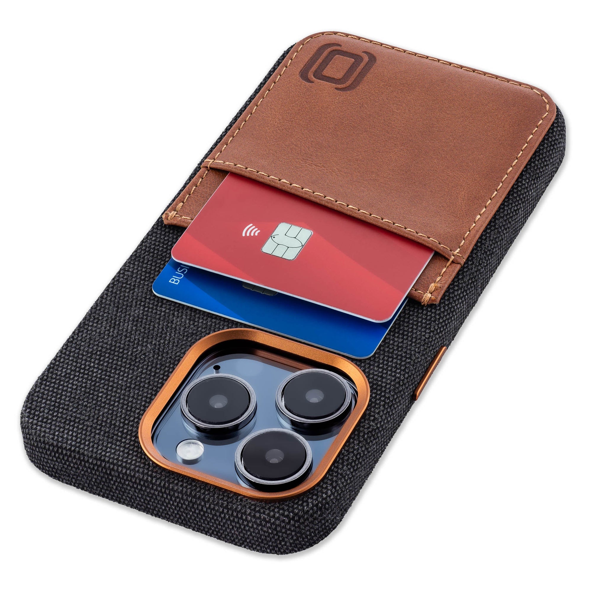 iPhone 15 Pro Fabric M2F Card Case [Light Brown]