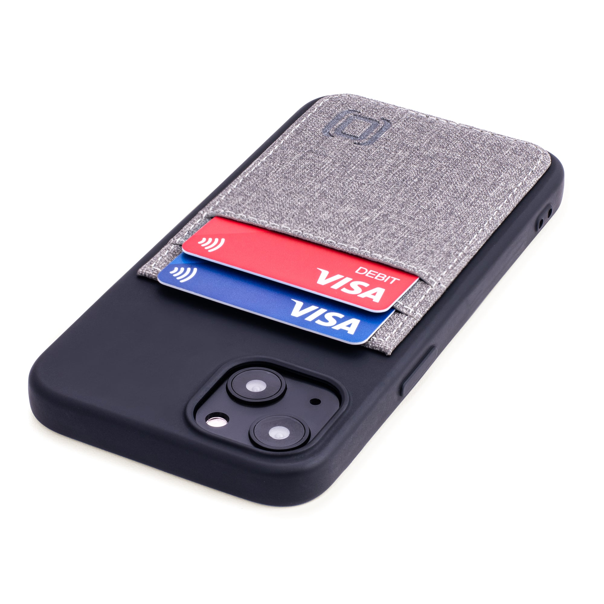 iPhone 13 Luxe M2T Wallet Case [Black/Grey]