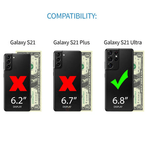 Samsung Galaxy S21 Ultra Luxe M2T Wallet Case [Black/Grey]