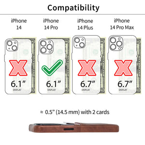 iPhone 14 Pro Exec M2 Card Case [Brown]