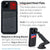 iPhone 14 Plus Silicone M2L Card Case [Black]