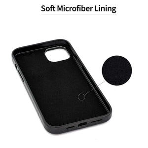 iPhone 15 Plus Genuine Leather M2GL Card Case [Black]
