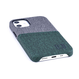 iPhone 12 Mini Luxe M2 Wallet Case [Green/Grey]