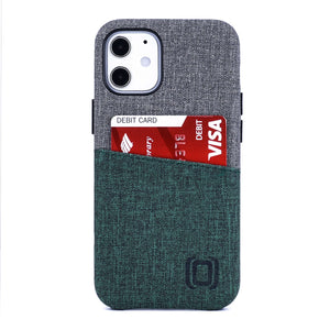 iPhone 12 Mini Luxe M2 Wallet Case [Green/Grey]