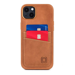 iPhone 15 Plus Genuine Leather M2GL Card Case [Light Brown]