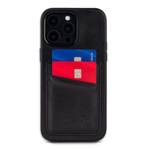 iPhone 14 Pro Max Genuine Leather M2GL Card Case [Black]