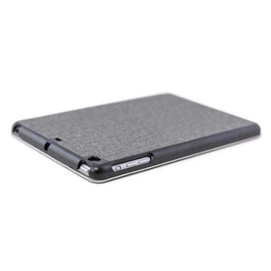 Dockem Luxe Case for iPad Pro 10.5 and iPad Mini 2 - Elegant Canvas Style Synthetic Leather and Durable Polycarbonate Smart Shell Case (Grey/Black) iPad Case Dockem 
