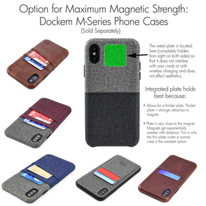 Minikin Magno Mount 3.0 Series: Minimalist Magnetic Wall and Car Mount with Adhesive Base Phone Mount Dockem 