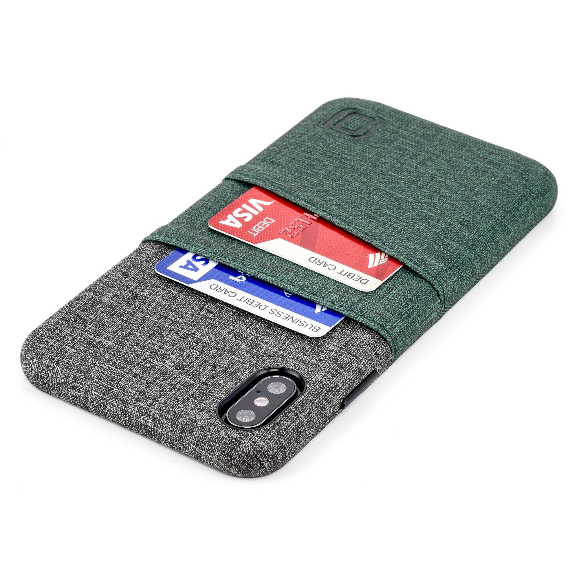 iPhone XS Max Luxe M2 Wallet Case [Green/Grey]