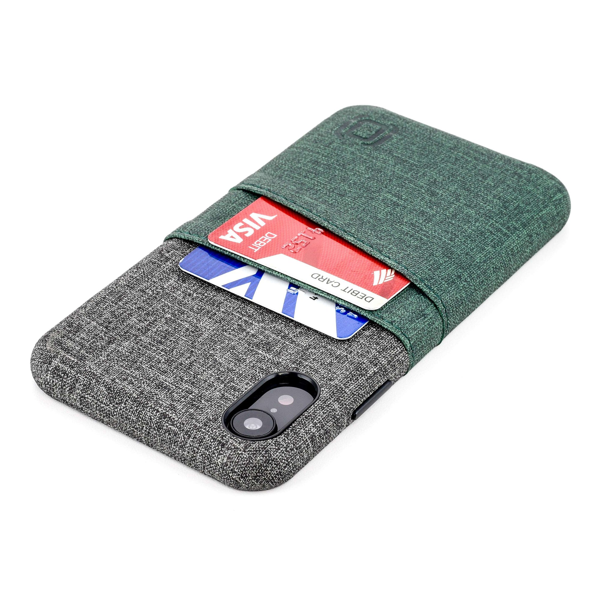 iPhone XR Luxe M2 Wallet Case [Green/Grey]