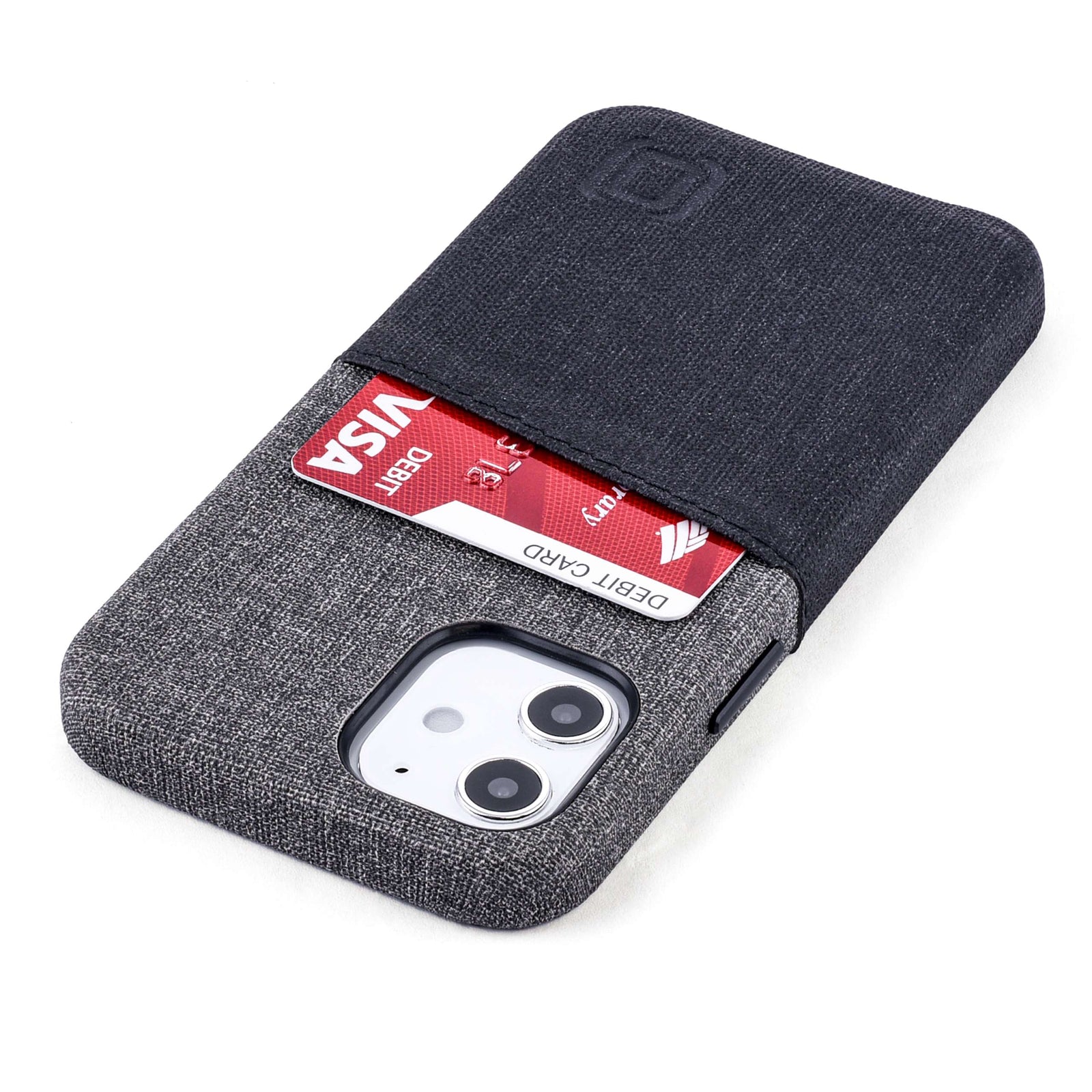 iPhone 12 Mini Luxe M2 Wallet Case [Black/Grey]