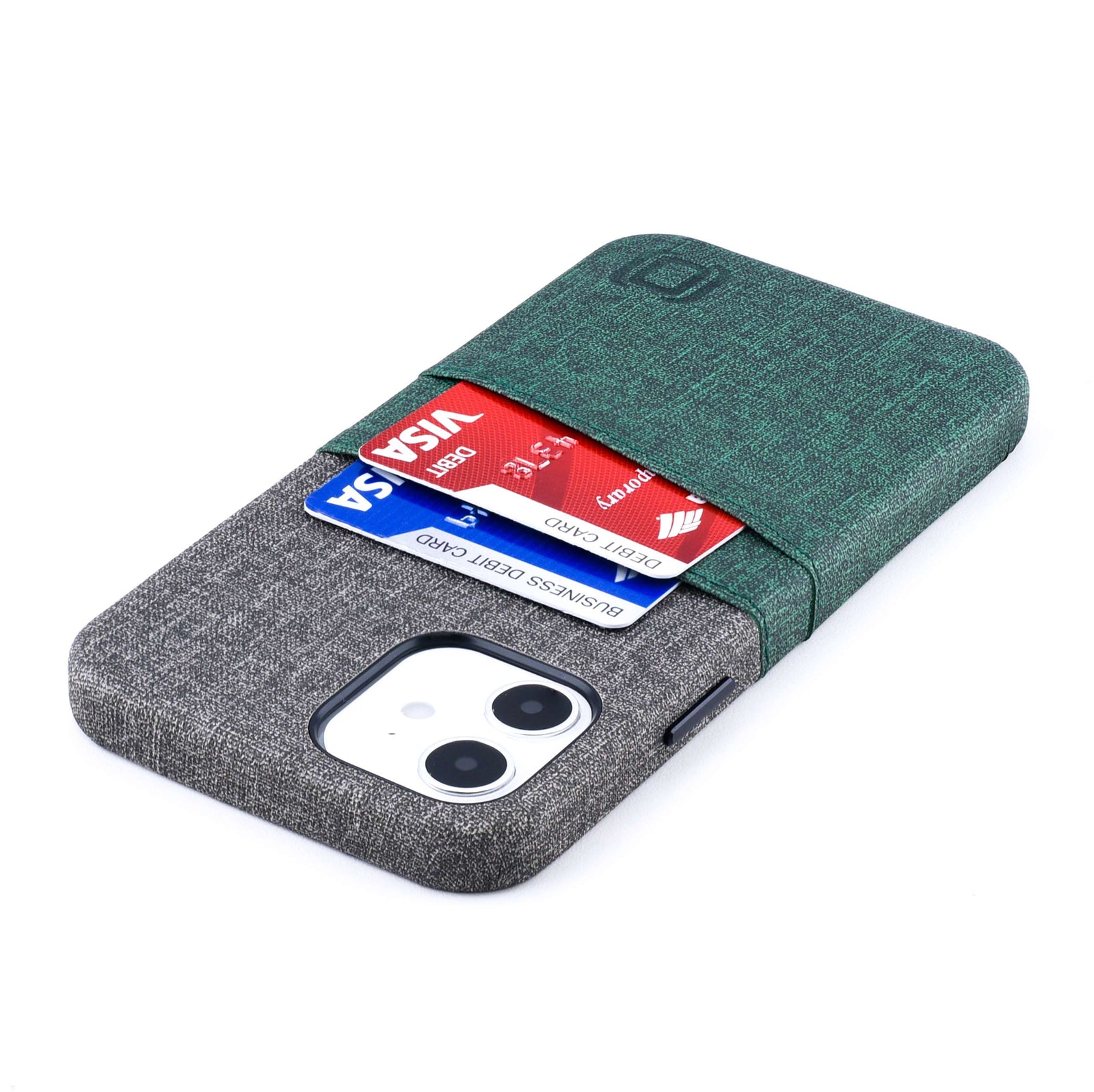 iPhone 12/12 Pro Luxe M2 Wallet Case [Green/Grey]