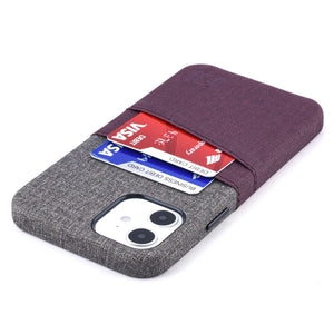 iPhone 12/12 Pro Luxe M2 Wallet Case [Maroon/Grey]