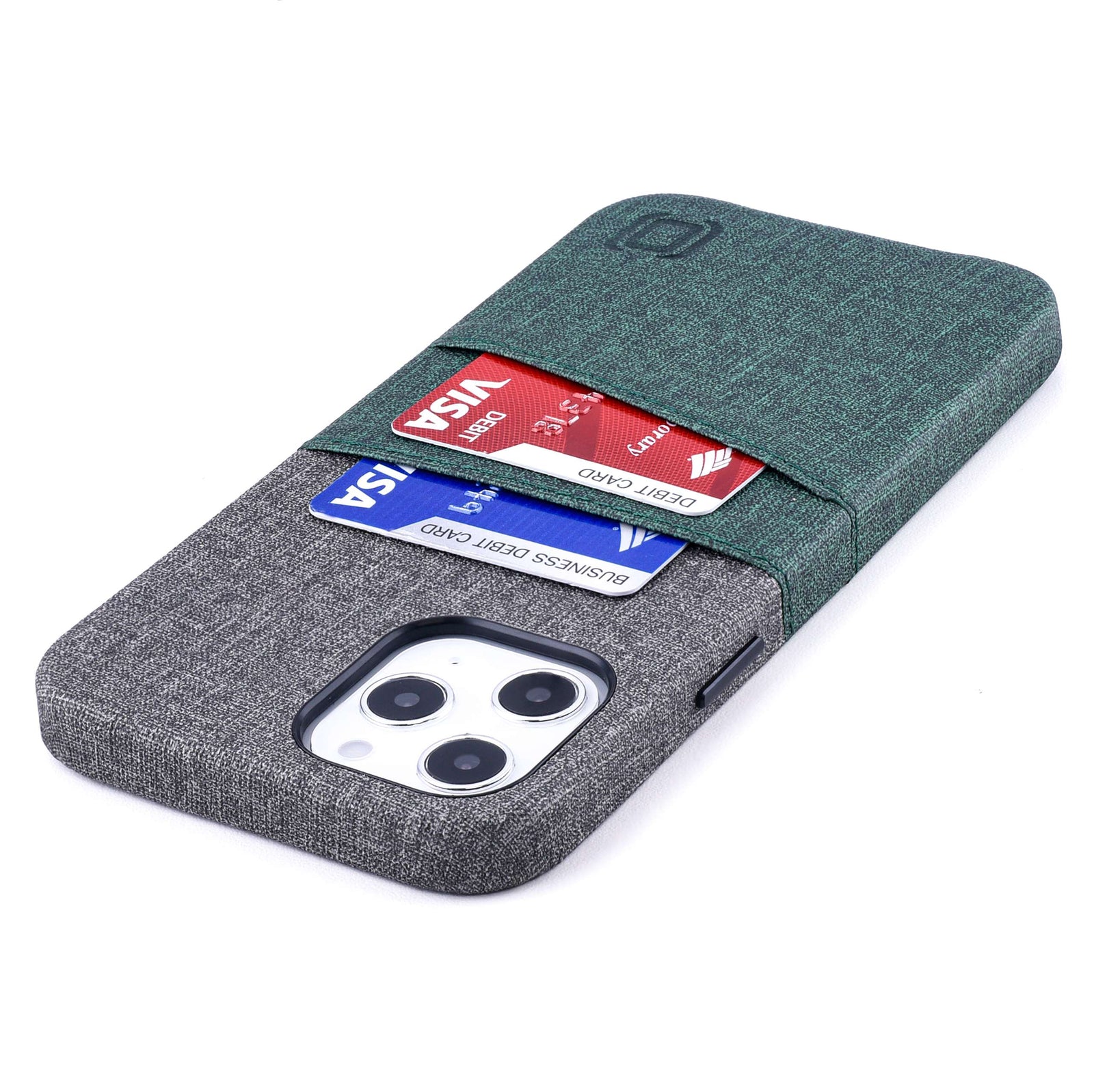 iPhone 12 Pro Max Luxe M2 Wallet Case [Green/Grey]