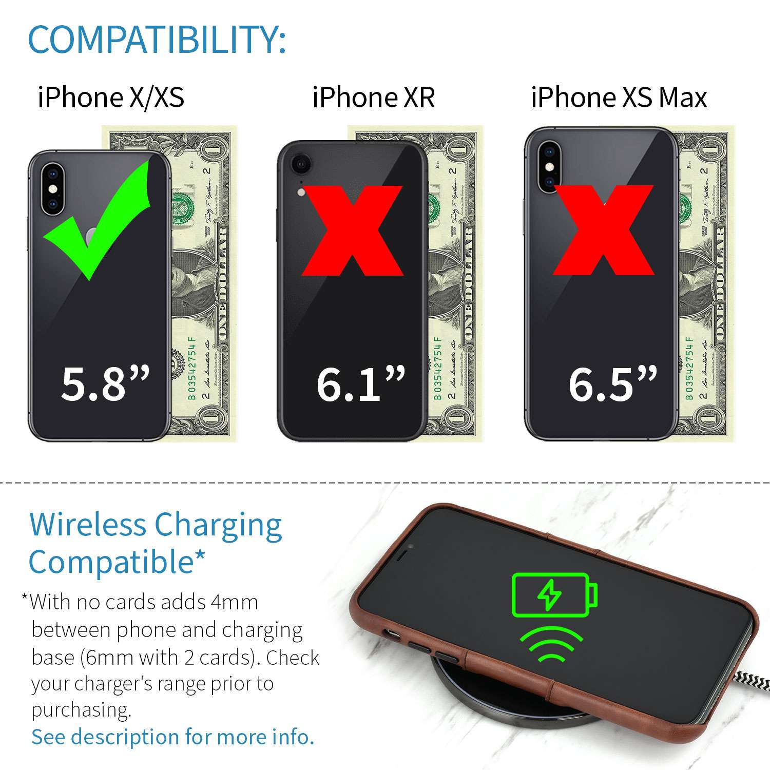 iPhone X/XS Exec M2 Wallet Case [Brown]
