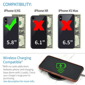 iPhone X/XS Exec M2 Wallet Case [Brown]