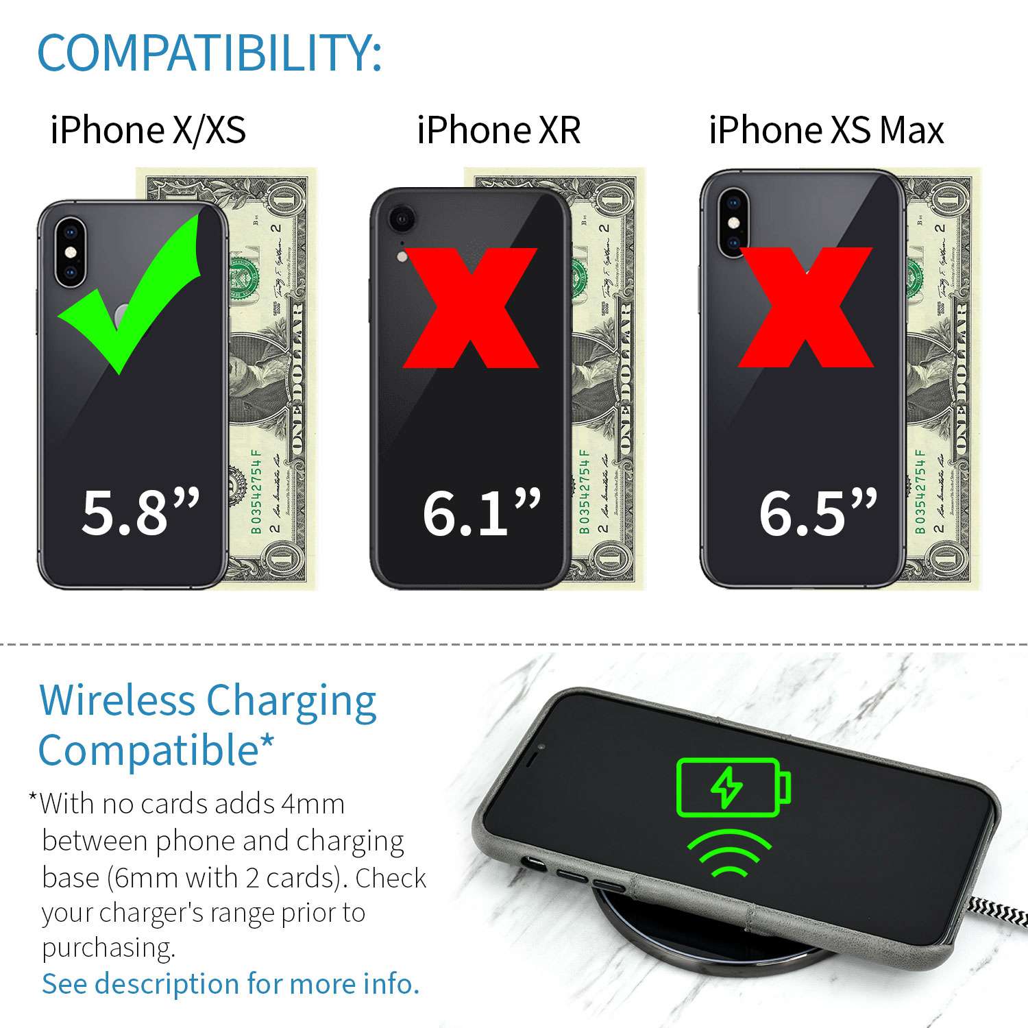 iPhone X/XS Exec M2 Wallet Case [Grey]