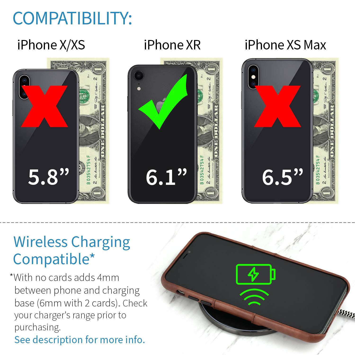 iPhone XR Exec M2 Wallet Case [Brown]