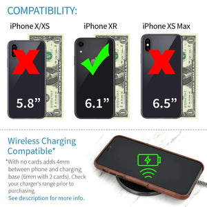 iPhone XR Exec M2 Wallet Case [Brown]