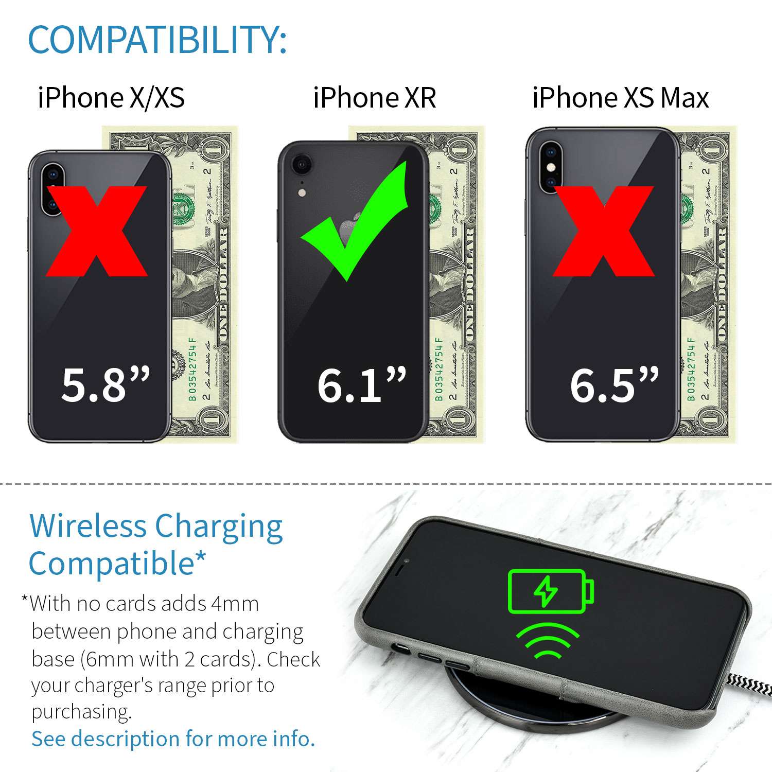 iPhone XR Exec M2 Wallet Case [Grey]