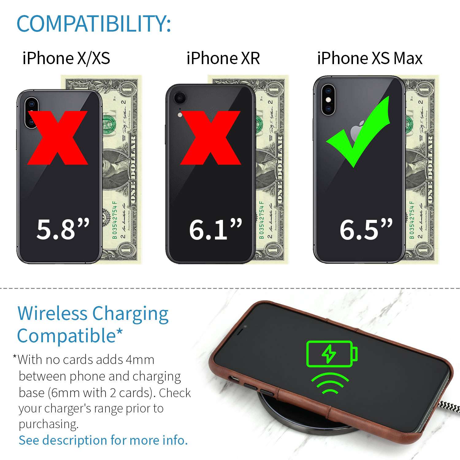 iPhone XS Max Exec M2 Wallet Case [Brown]
