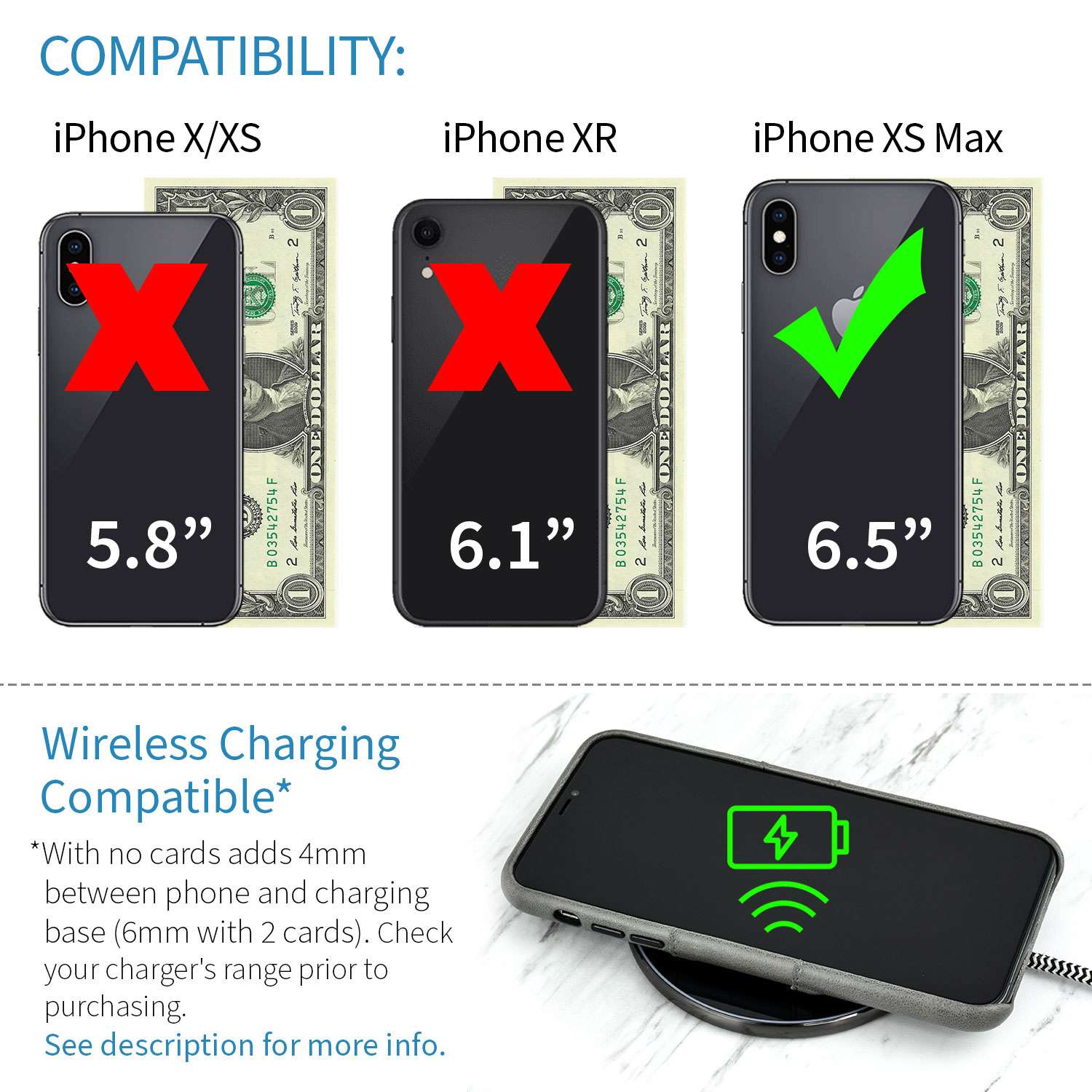 iPhone XS Max Exec M2 Wallet Case [Grey]