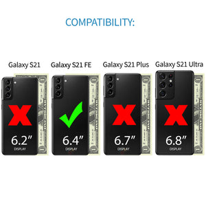 Samsung Galaxy S21 FE Luxe M2T Wallet Case [Black/Grey]