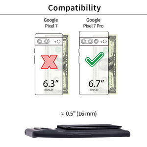 Google Pixel 7 Pro Flip Removable Card Case [Black]