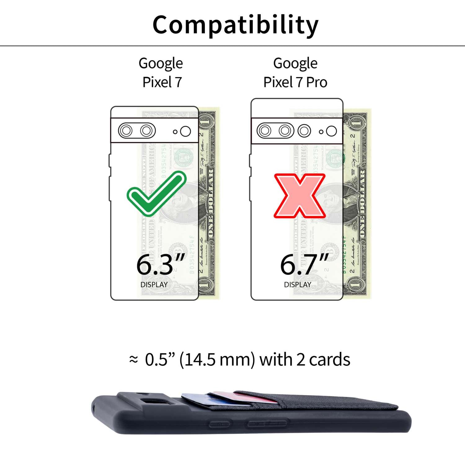 Pixel 7 Luxe N2T Card Case [Black]