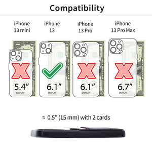 iPhone 13 Genuine Leather M2GL Card Case [Black]