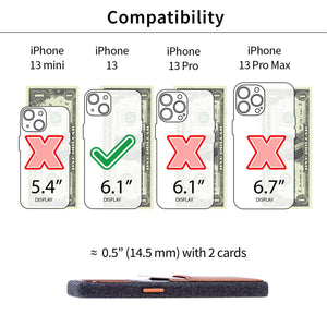 iPhone 13 Fabric M2F Card Case [Light Brown]