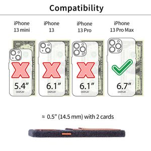 iPhone 13 Pro Max Fabric M2F Card Case [Light Brown]