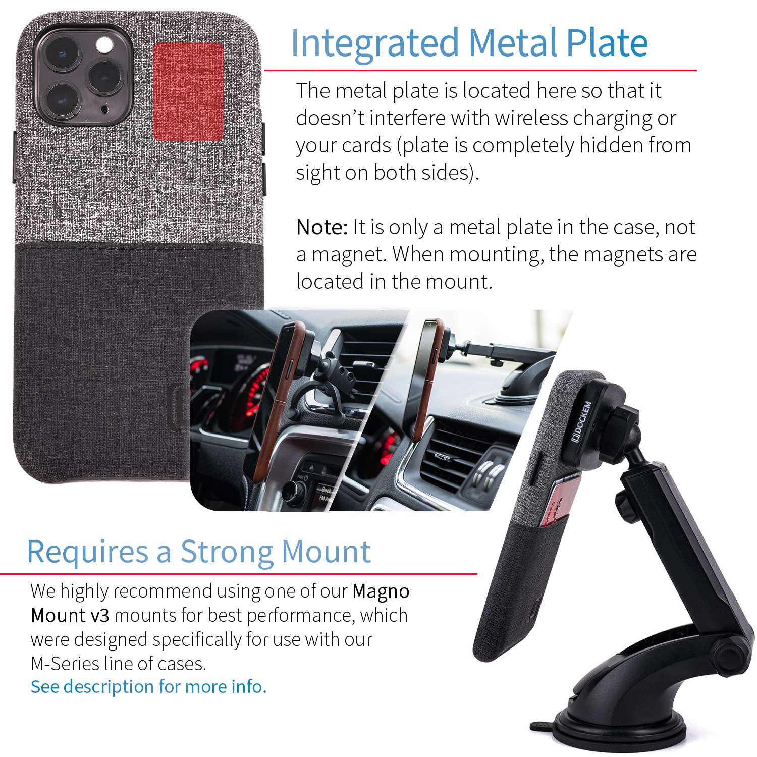 iPhone 11 Pro Luxe M1 Wallet Case [Black/Grey]