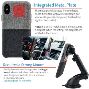iPhone X/XS Luxe M1 Wallet Case [Black/Grey]