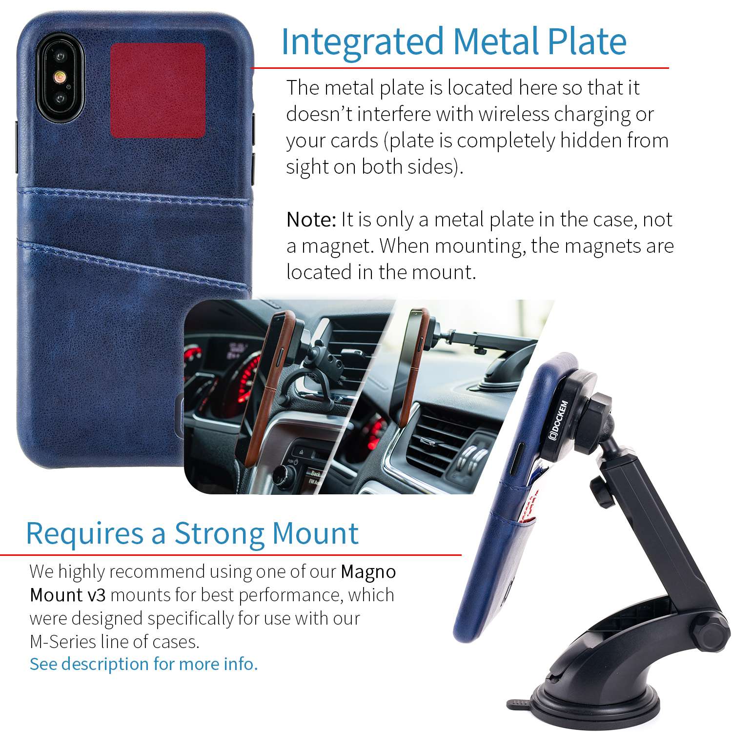 iPhone X/XS Exec M2 Wallet Case [Navy]