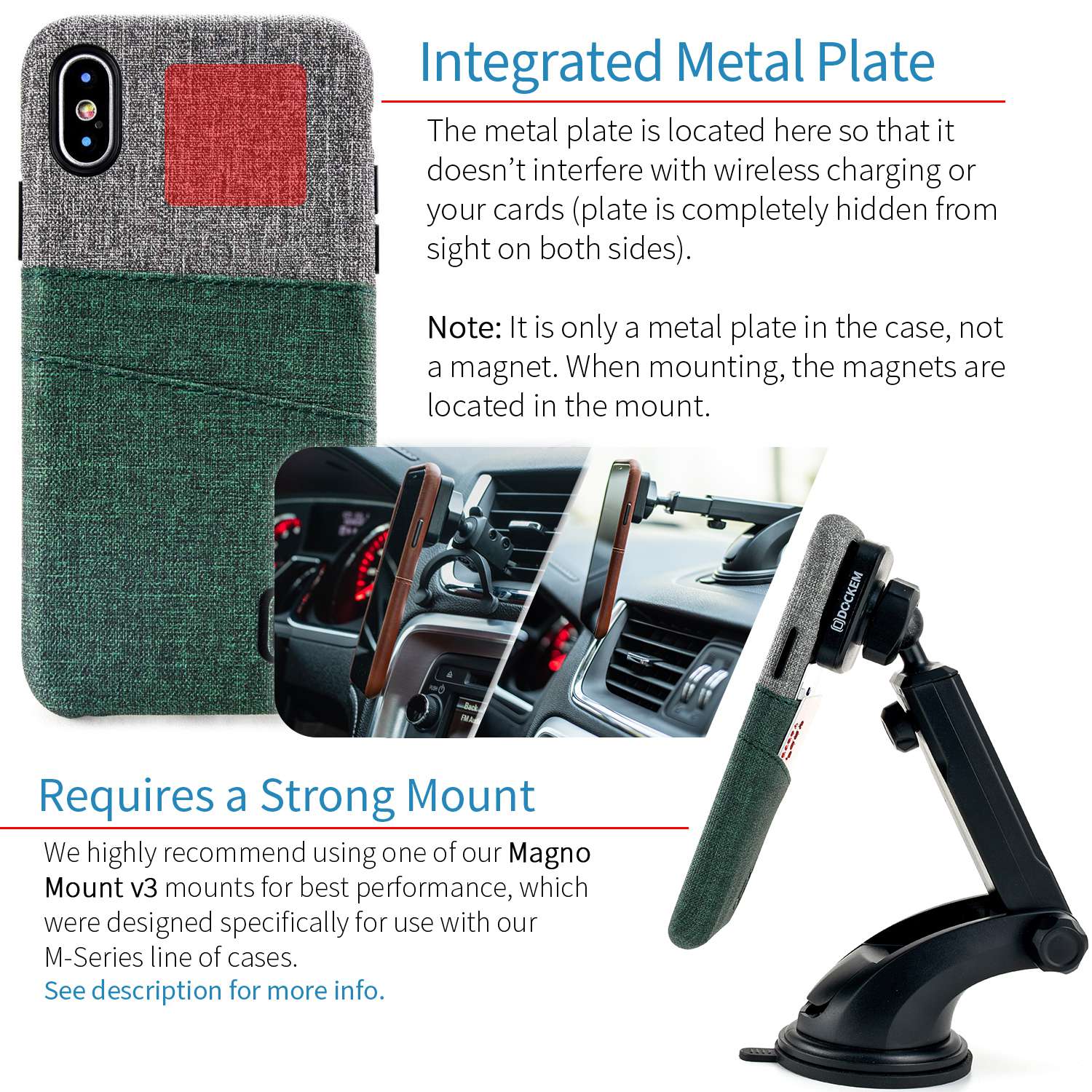 iPhone X/XS Luxe M2 Wallet Case [Green/Grey]