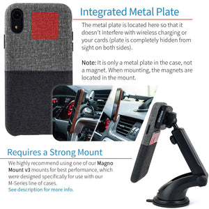iPhone XR Luxe M1 Wallet Case [Black/Grey]