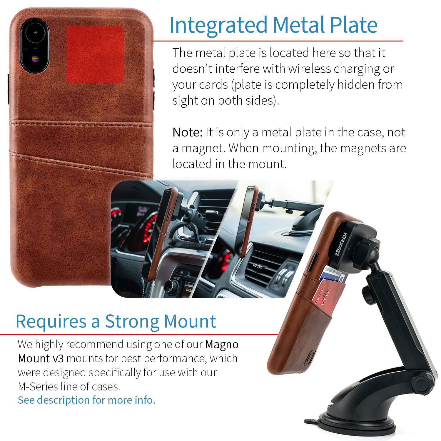 iPhone XR Exec M2 Wallet Case [Brown]