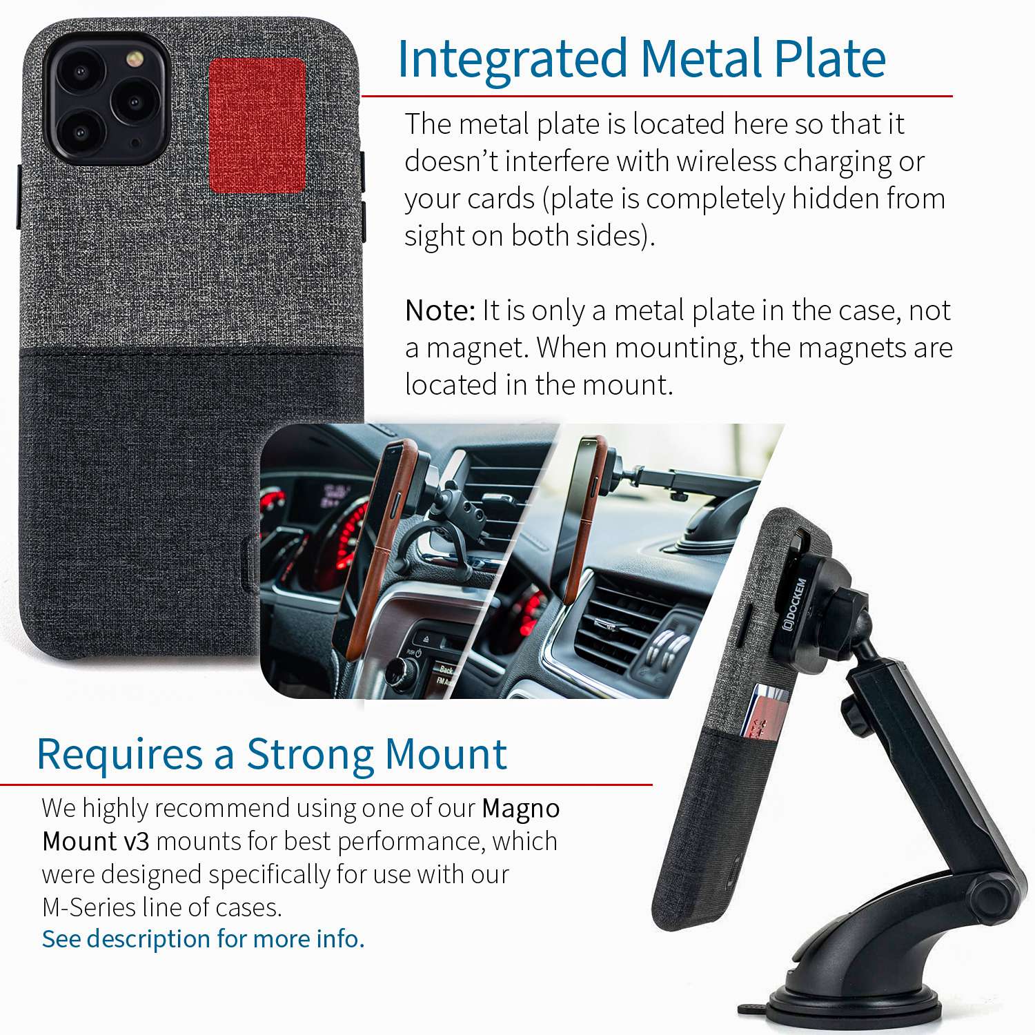 iPhone 11 Pro Max Luxe M1 Wallet Case [Black/Grey]