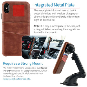 iPhone XS Max Exec M2 Wallet Case [Brown]