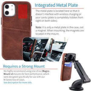 iPhone 12 Mini Exec M2 Wallet Case [Brown]