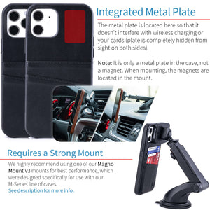 iPhone 12/12 Pro Exec M2 Wallet Case [Black]