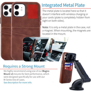 iPhone 12/12 Pro Exec M2 Wallet Case [Brown]