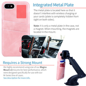 iPhone SE 3, SE 2, 8/7 Exec M2 Wallet Case [Pink]