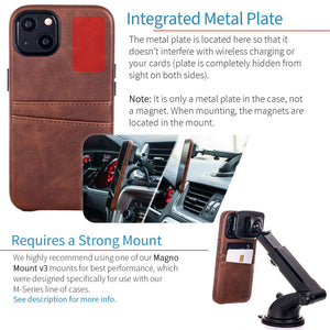 iPhone 13 Exec M2 Wallet Case [Brown]