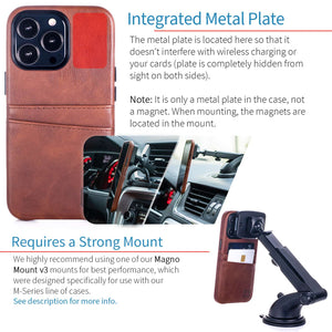 iPhone 13 Pro Exec M2 Wallet Case [Brown]