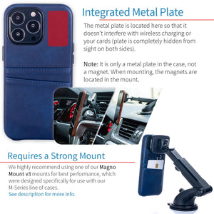 iPhone 13 Pro Exec M2 Wallet Case [Navy]