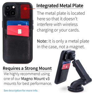 iPhone 13 Genuine Leather M2GL Card Case [Black]