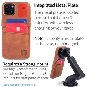 iPhone 13 Genuine Leather M2GL Card Case [Light Brown]