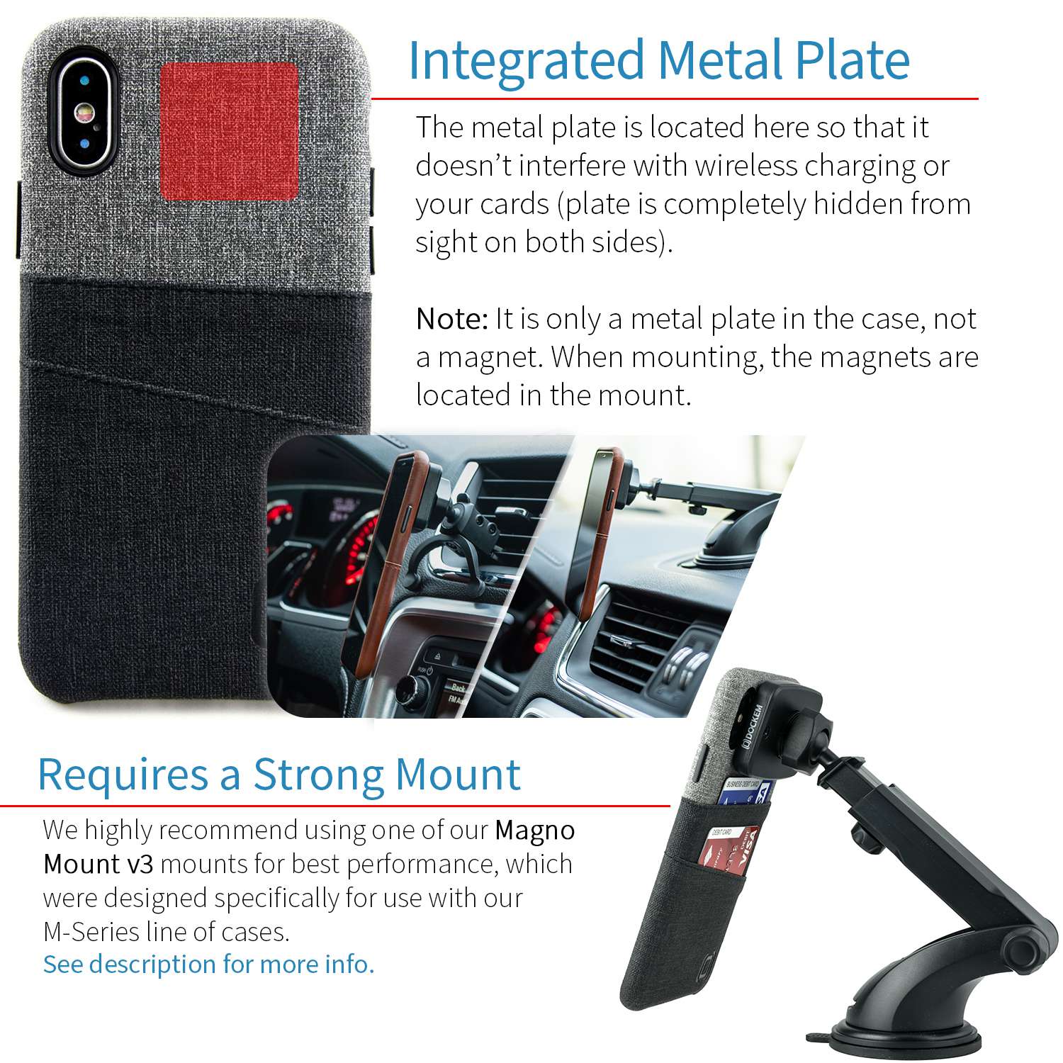 iPhone X/XS Luxe M2 Wallet Case [Black/Grey]